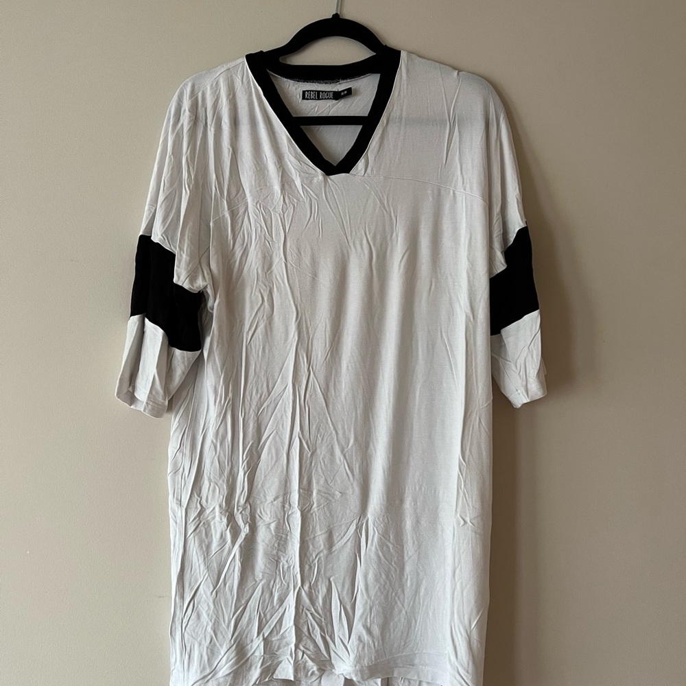 Rebel Rouge Long Oversized Soft Shirt Top